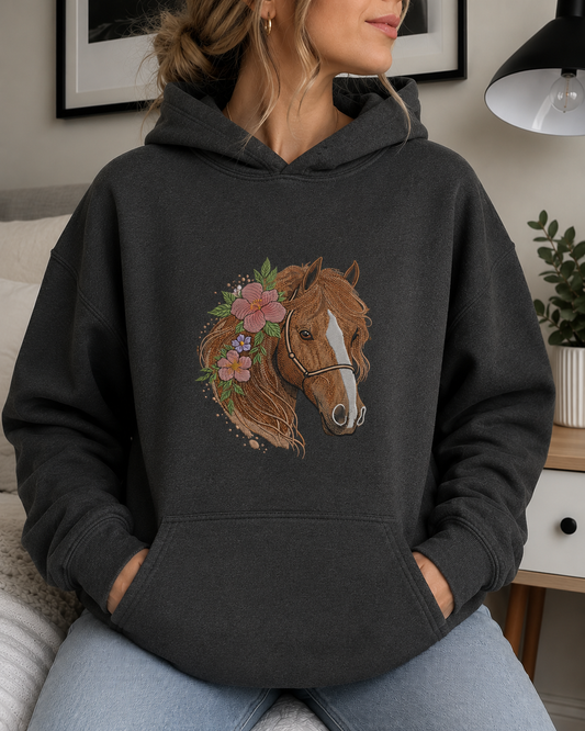 Floral Horse Head