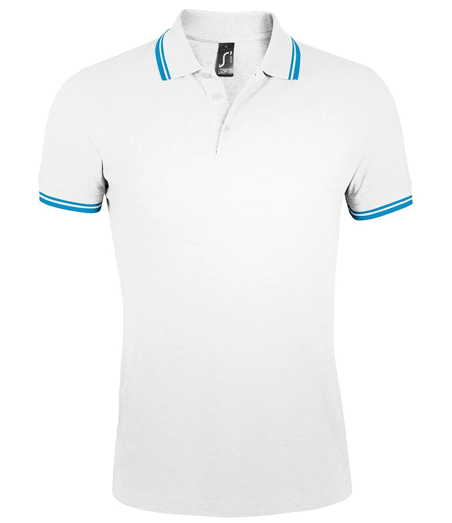 SOL'S Pasadena Tipped Cotton Piqué Polo Shirt