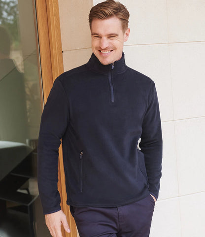 Henbury Zip Neck Micro Fleece