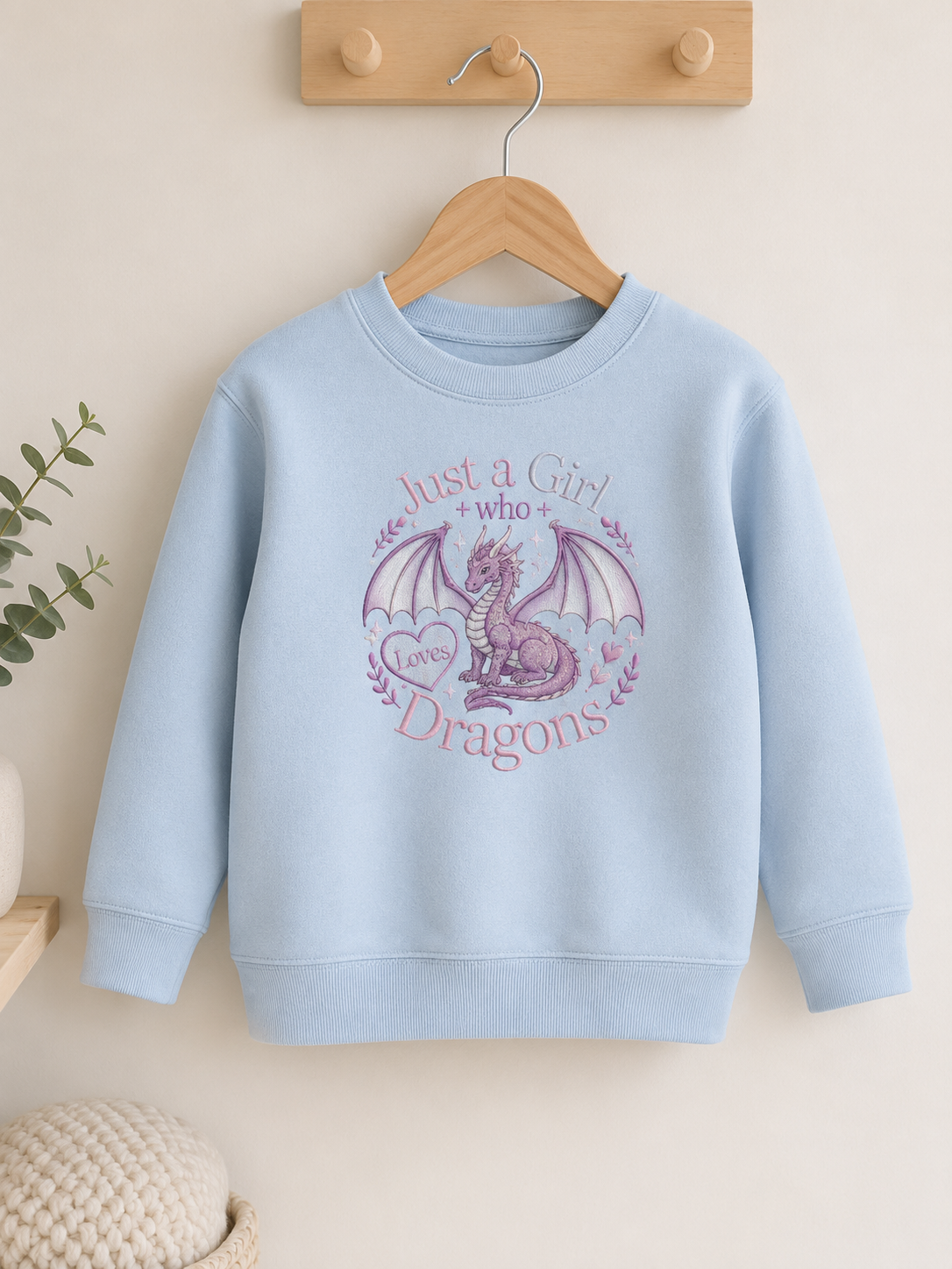 Girl Who Loves Dragons Sweatshirt