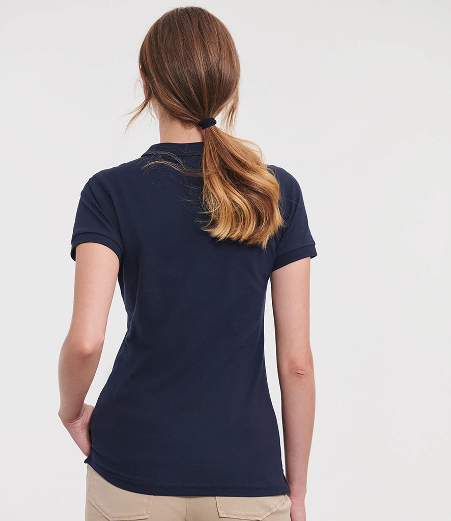 Russell Athletic Ladies Stretch Piqué Polo Shirt