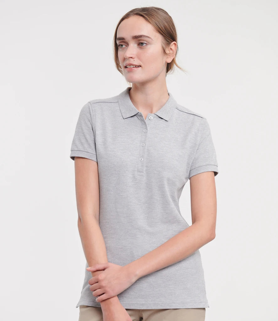 Russell Athletic Ladies Stretch Piqué Polo Shirt