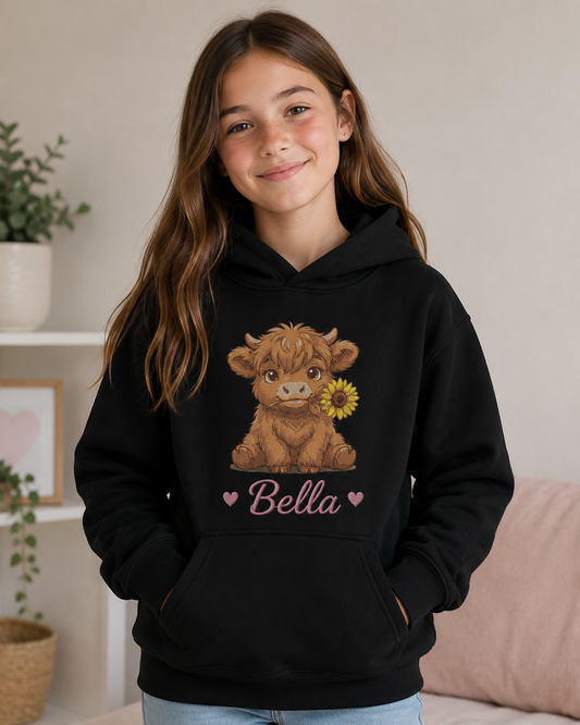 Sunflower Cow Hoodie
