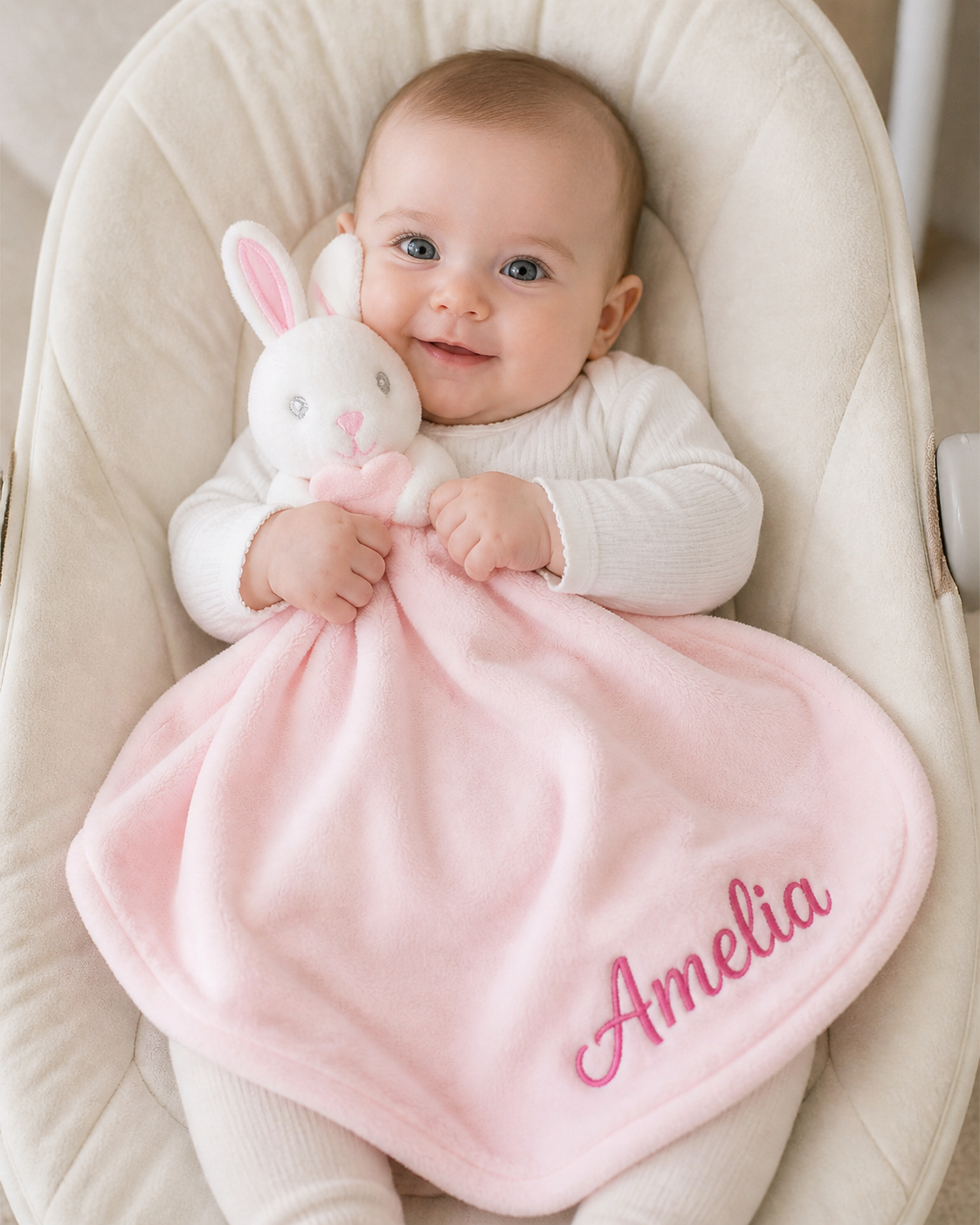 Pink Rabbit Comforter