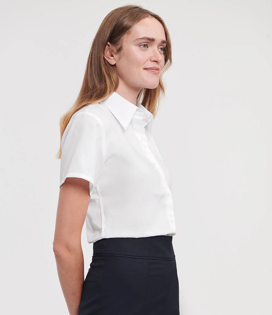 Russell Athletic Collection Ladies Short Sleeve Ultimate Non-Iron Shirt