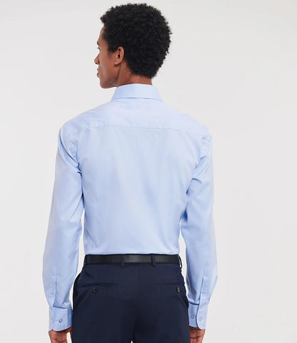 Russell Athletic Collection Long Sleeve Herringbone Shirt
