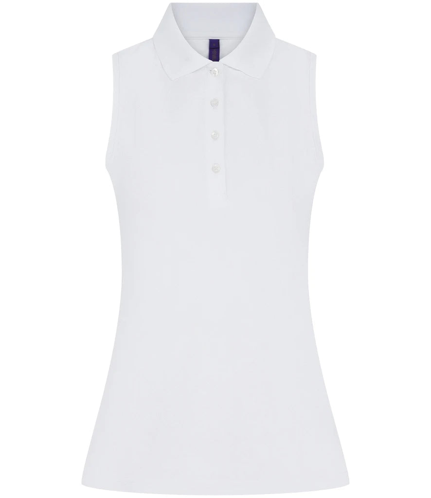 Henbury Ladies Sleeveless Coolplus® Polo Shirt