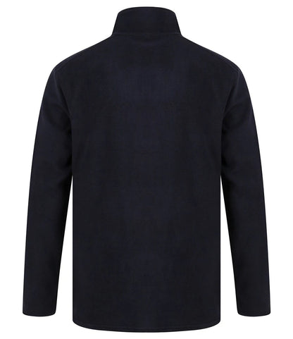 Henbury Zip Neck Micro Fleece