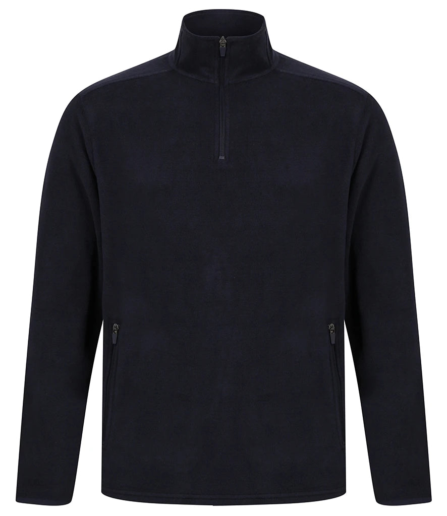 Henbury Zip Neck Micro Fleece