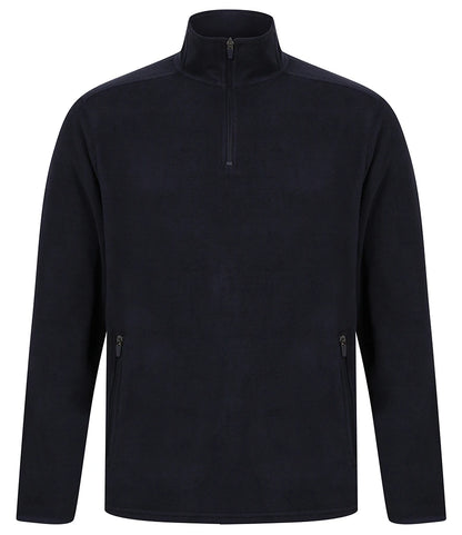 Henbury Zip Neck Micro Fleece