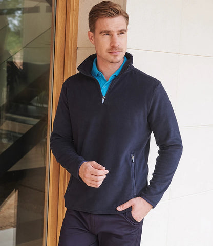 Henbury Zip Neck Micro Fleece