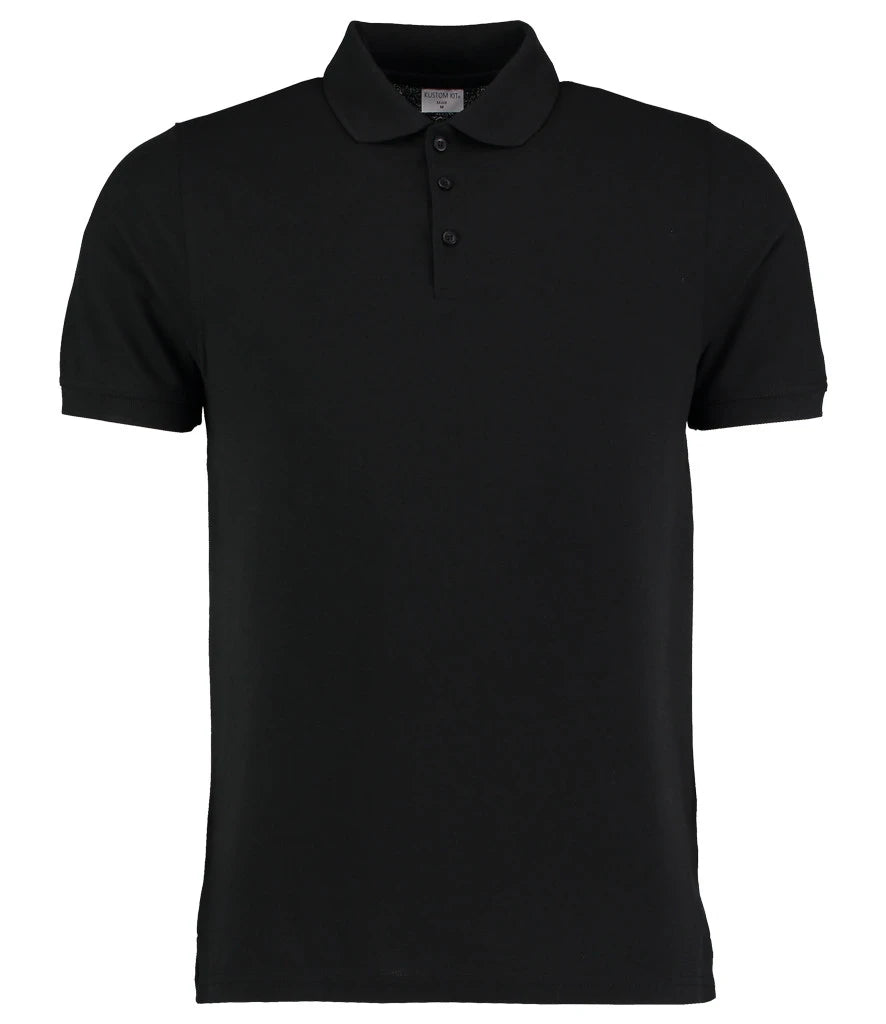Kustom Kit Klassic Heavy Slim Fit Piqué Polo Shirt