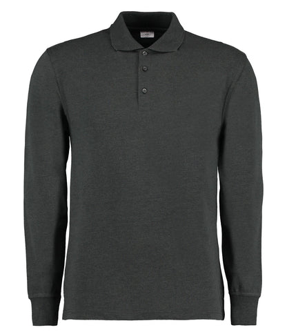 Kustom Kit Long Sleeve Poly/Cotton Piqué Polo Shirt