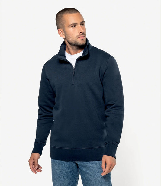 Kariban Zip Neck Sweatshirt