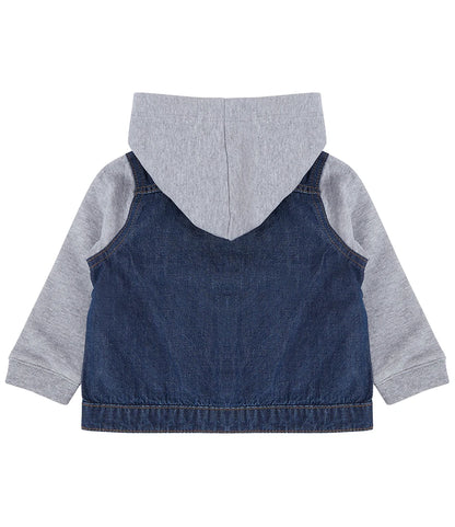 Denim Jacket With Floral Letter