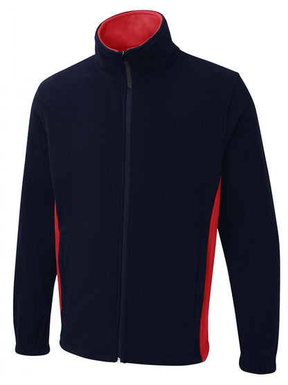 Two Tone Full Zip Fleece
