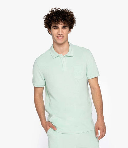 Native Spirit Terry Towel Polo Shirt