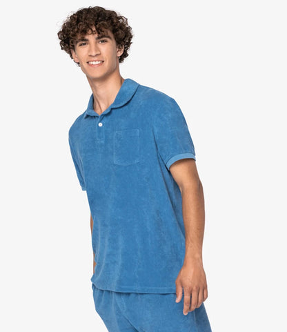 Native Spirit Terry Towel Polo Shirt
