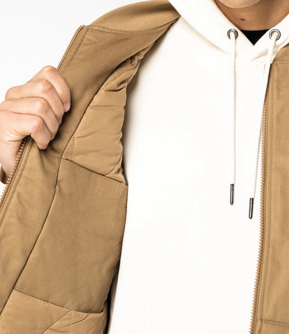 Native Spirit Unisex Twill Bodywarmer with Varsity Collar
