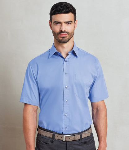 Mens Short Sleeve Poplin Shirt