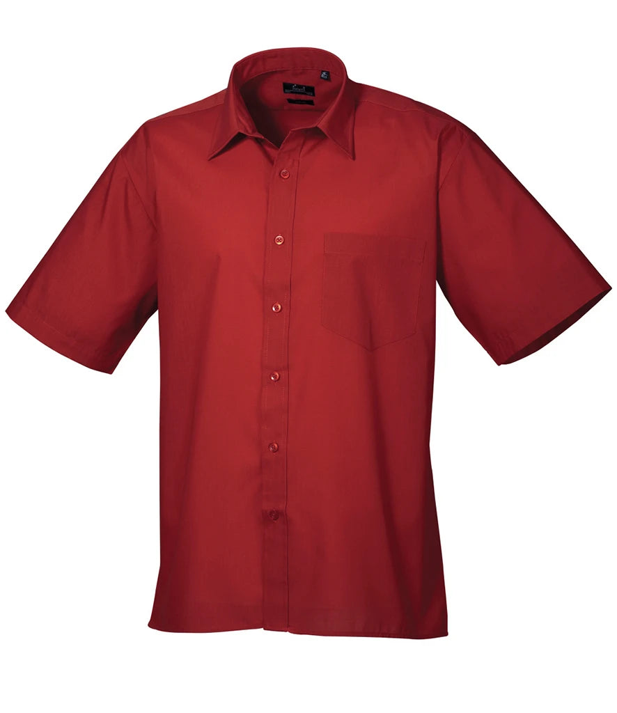 Mens Short Sleeve Poplin Shirt
