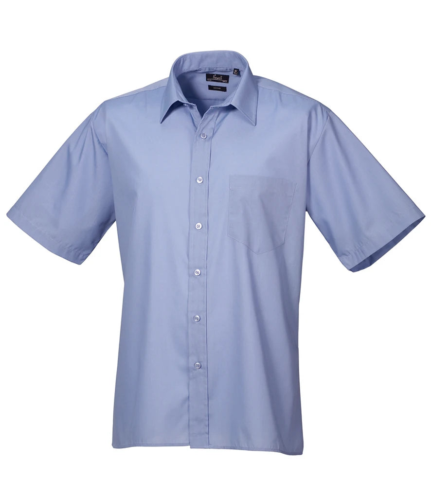 Mens Short Sleeve Poplin Shirt