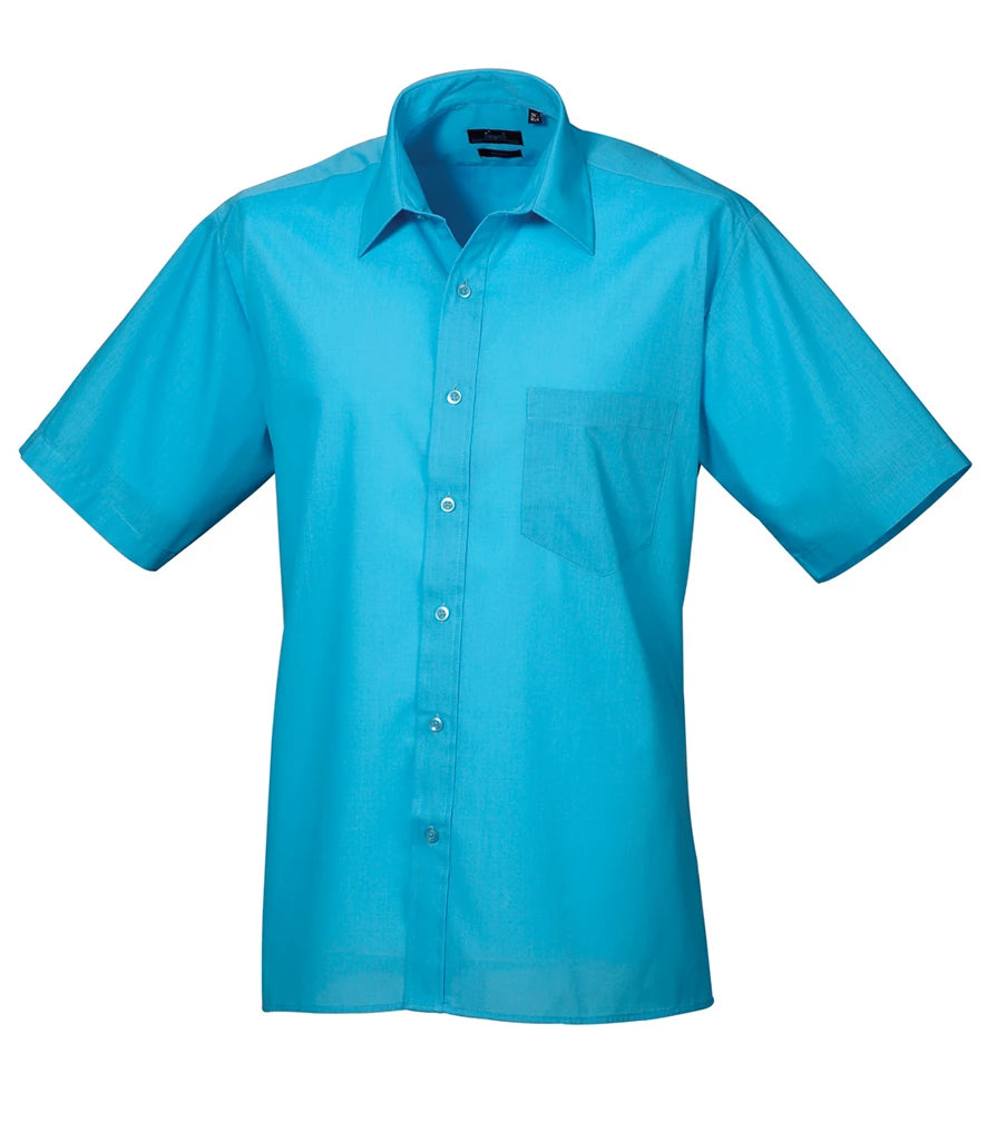 Mens Short Sleeve Poplin Shirt