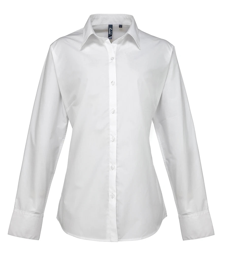Premier Ladies Supreme Long Sleeve Poplin Shirt