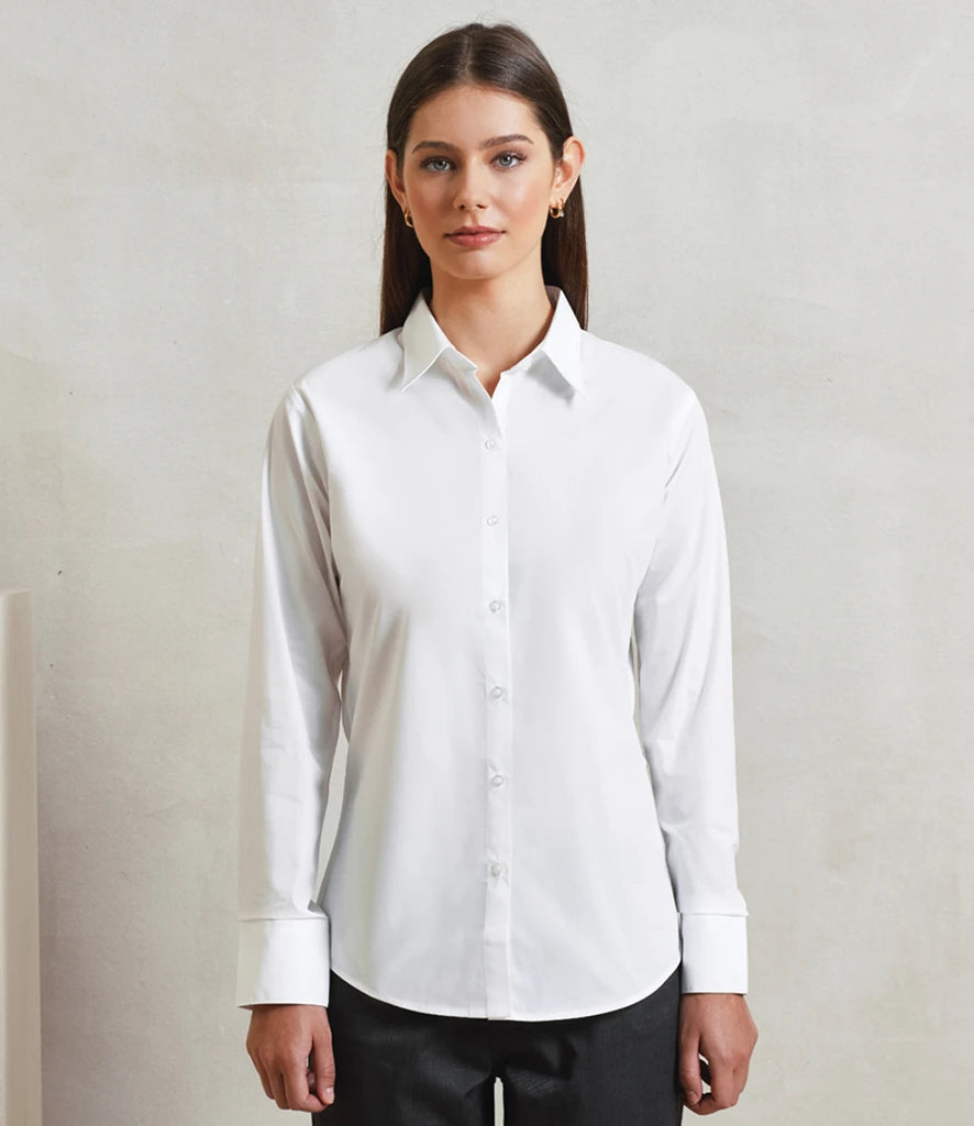 Premier Ladies Supreme Long Sleeve Poplin Shirt