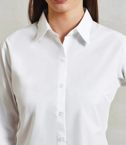 Premier Ladies Supreme Long Sleeve Poplin Shirt