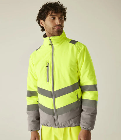 Regatta High Visibility Two Tone Thermal Baffle Jacket