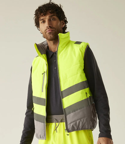 Regatta High Visibility Two Tone Thermal Baffle Bodywarmer