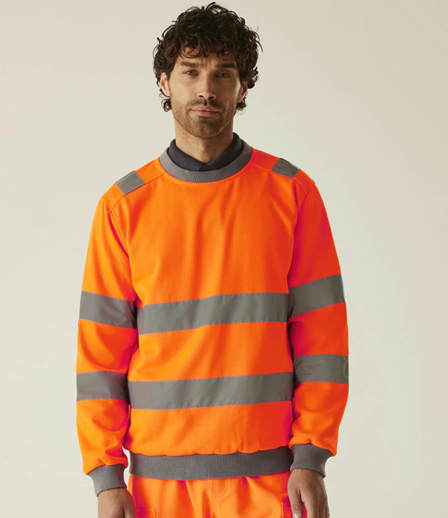 Regatta High Visibility Pro Contract Crew Neck Sweatshirt