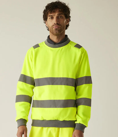 Regatta High Visibility Pro Contract Crew Neck Sweatshirt
