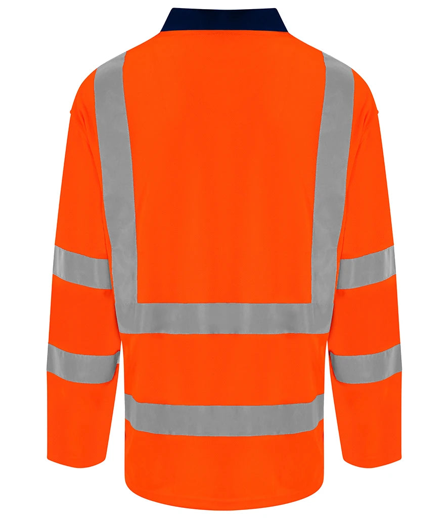 Pro RTX High Visibility Long Sleeve Polo Shirt