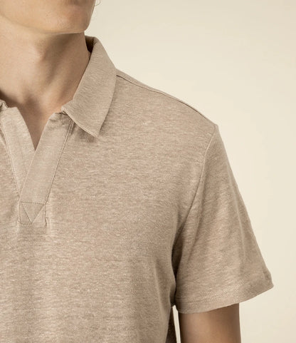 Spasso Linen Polo Shirt