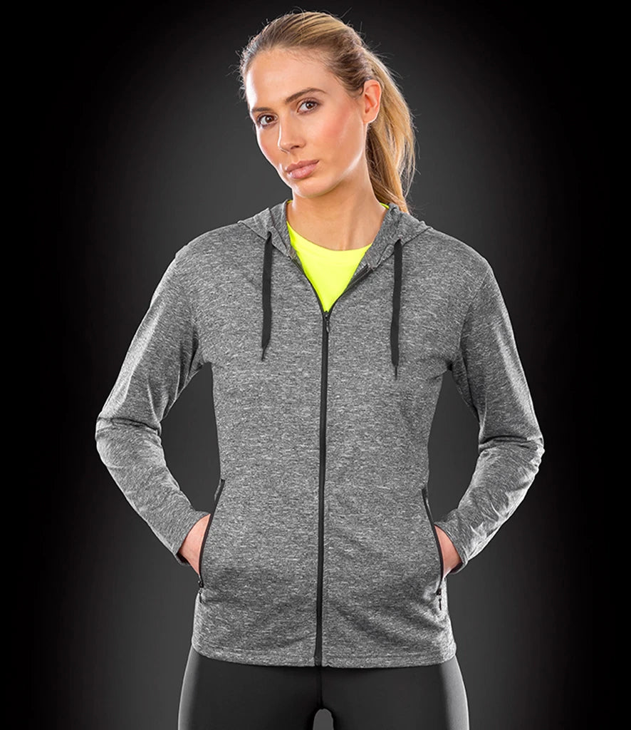 Spiro Ladies Hooded T-Shirt Jacket