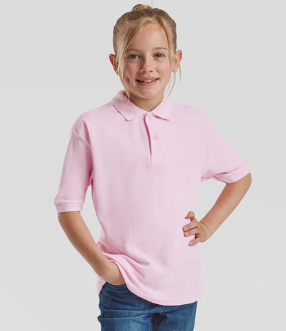 Fruit of the Loom Kids Poly/Cotton Piqué Polo Shirt