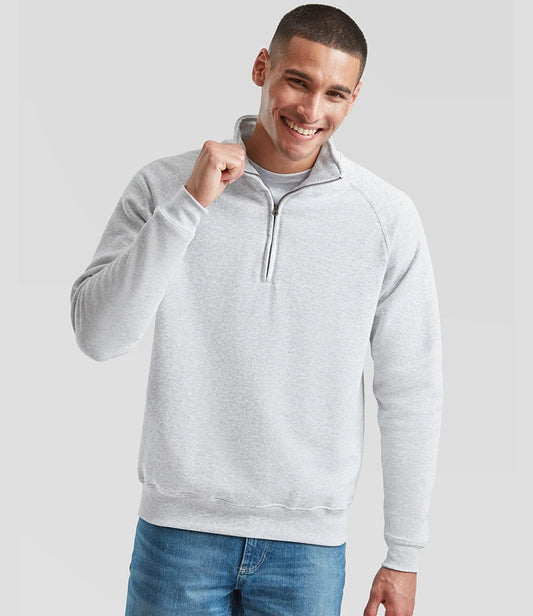 Fruit of the Loom Classic Zip Neck Sweatshirt