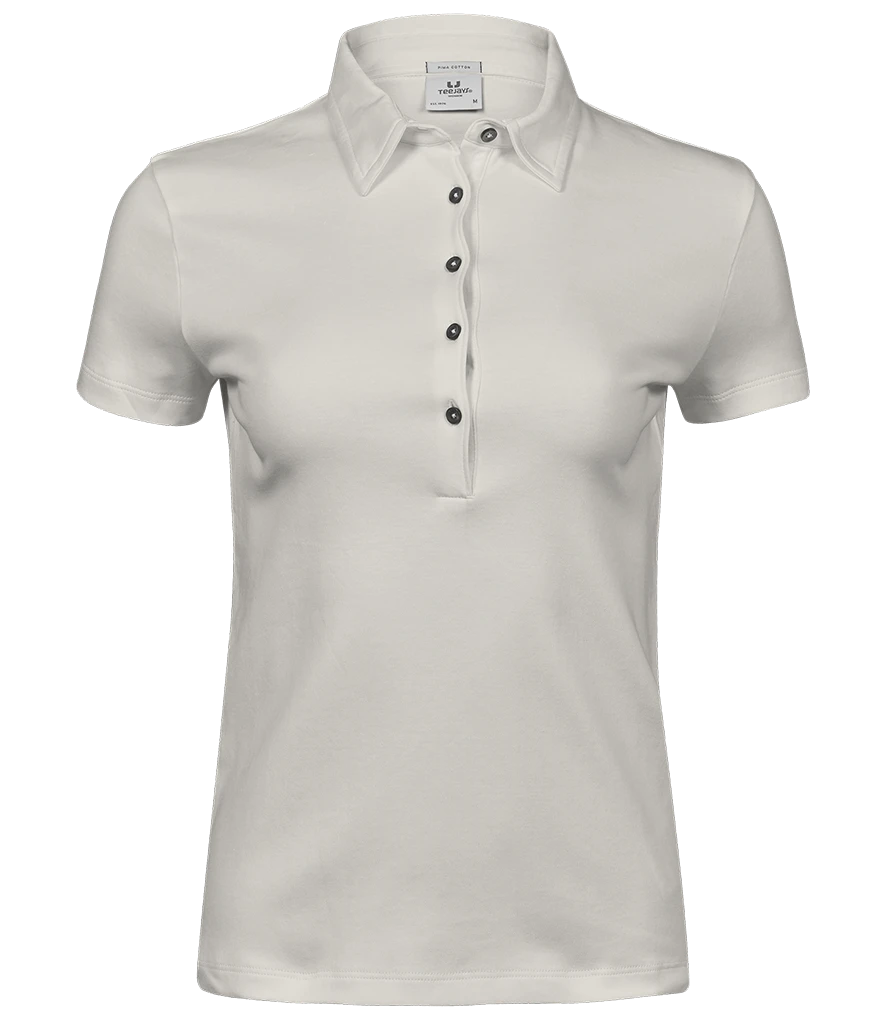 Tee Jays Ladies Pima Cotton Interlock Polo Shirt