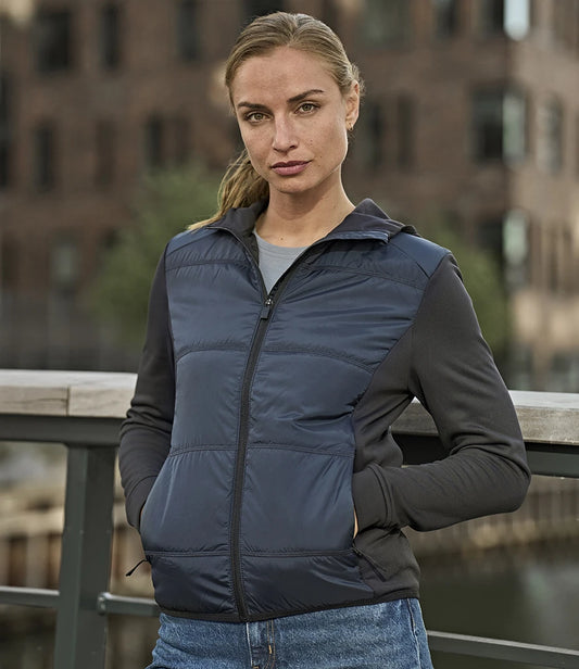 Tee Jays Ladies Hybrid-Stretch Hooded Jacket