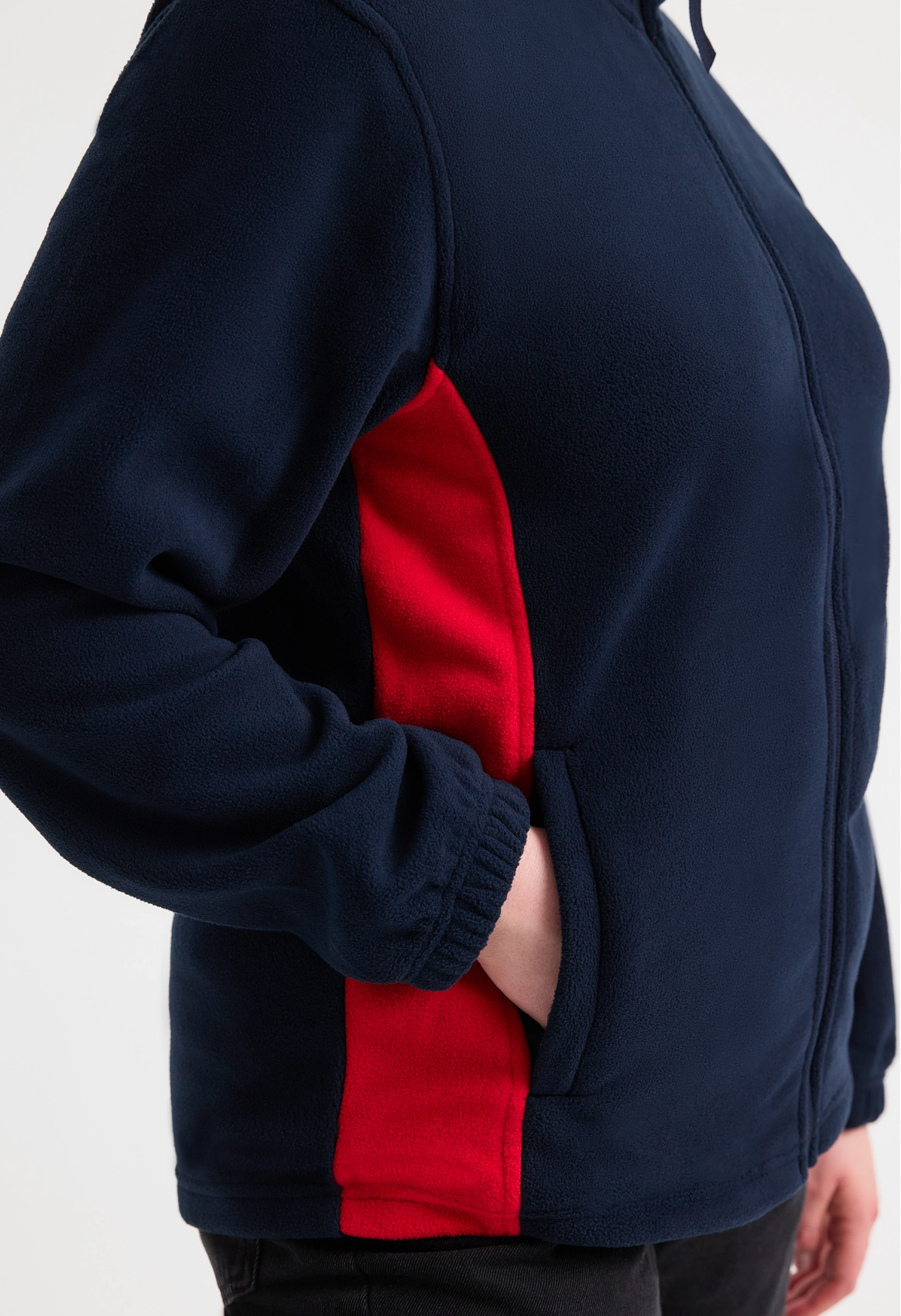 Two Tone Full Zip Fleece