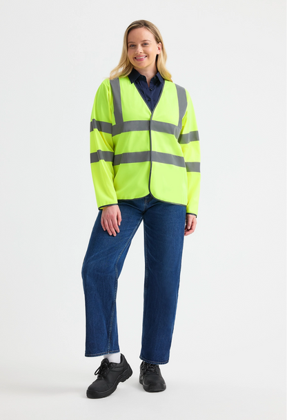 Long Sleeve Hi Vis Safety Waistcoat