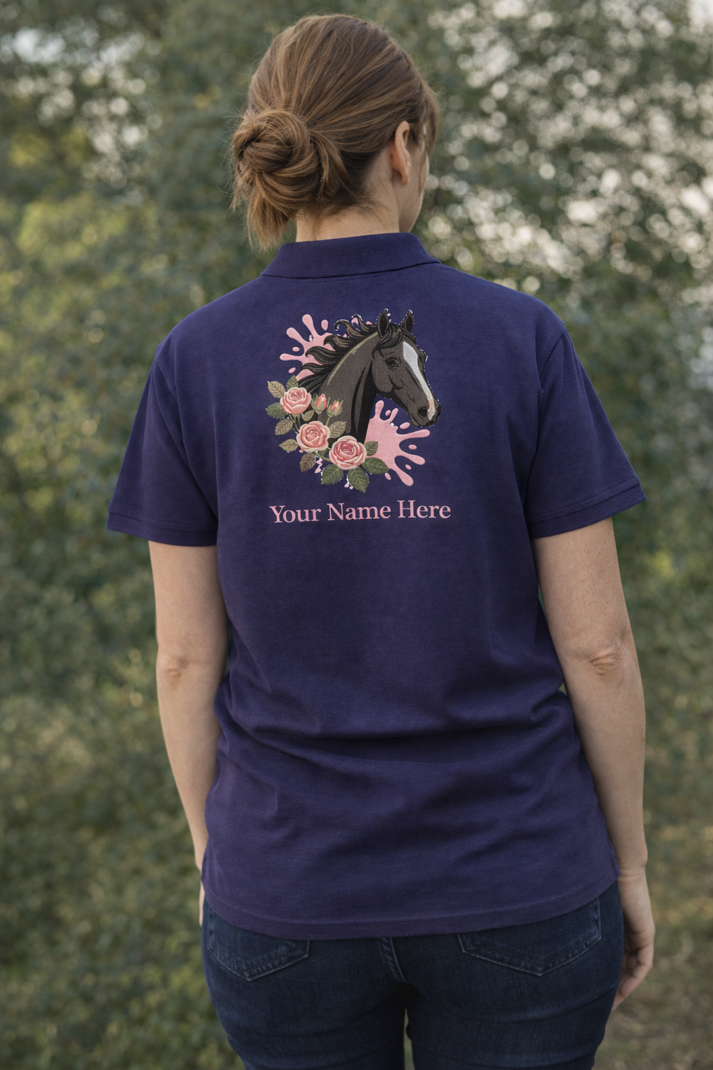Horse & Roses