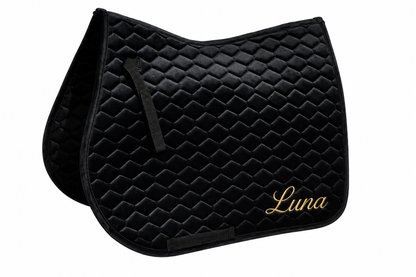 Personalised Rhinegold Velvet Saddle Pad