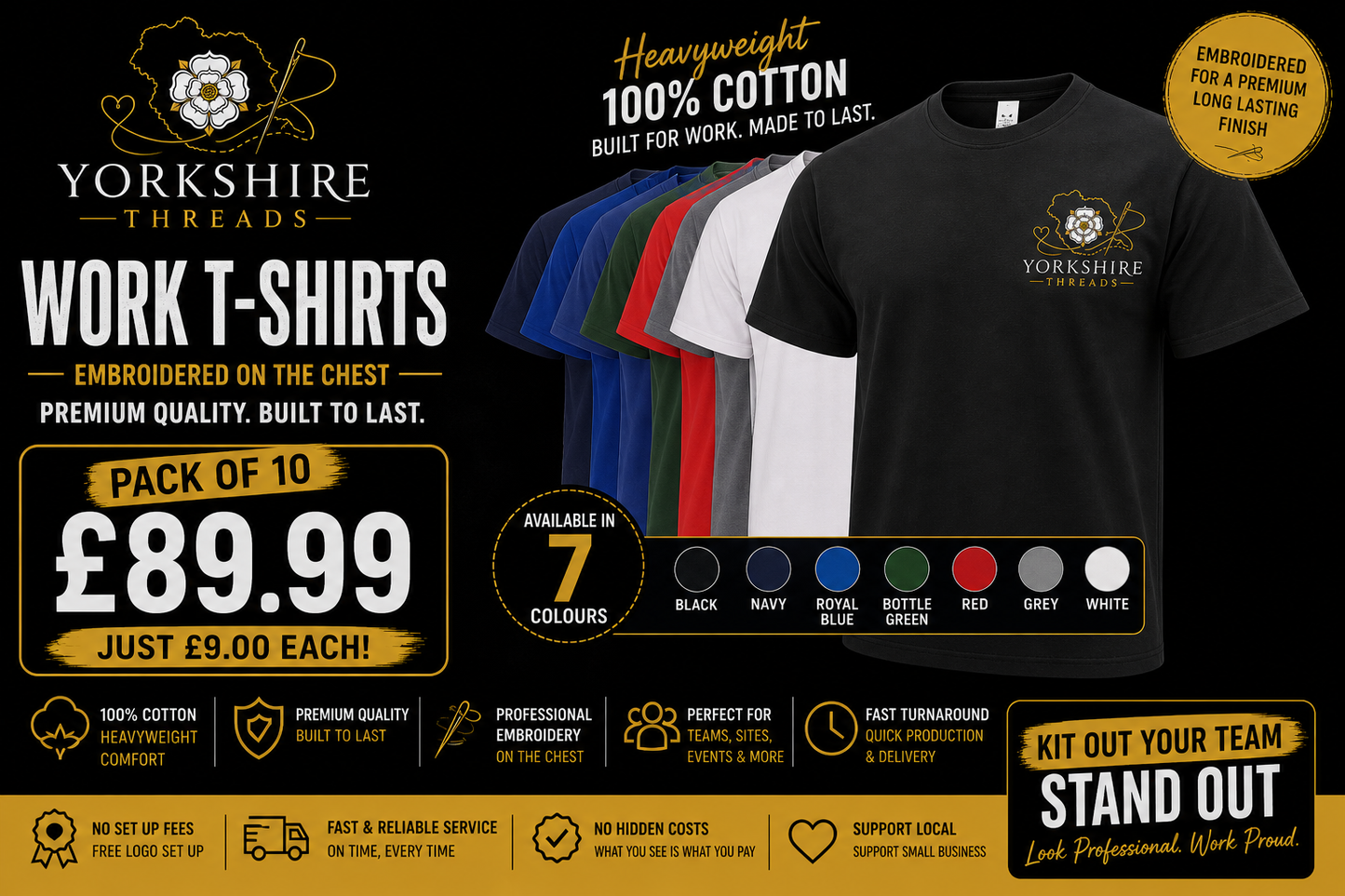10 Pack Of Work Tshirts